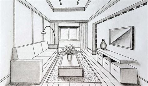 A Living Room Drawing Baci Living Room