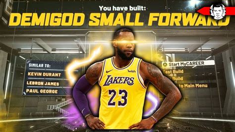 New Lebron James Build Is A Demigod In Nba K Overall Best Small Forward Build Youtube