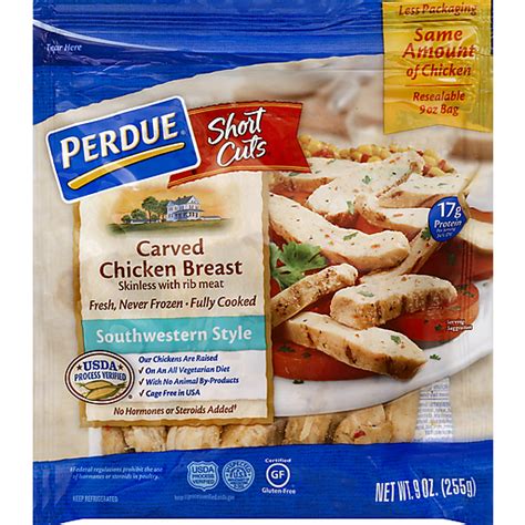 Perdue Short Cuts Carved Chicken Breast Southwestern Style Heat And Eat Uncle Giuseppes