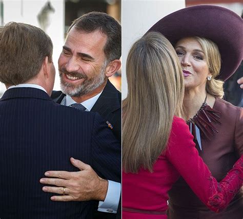 dutch royals warmly welcome spanish royals hello