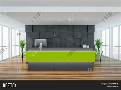 Green Reception Desk Image And Photo Free Trial Bigstock