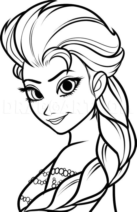 How To Draw Elsa Elsa The Snow Queen From Frozen Step By Step
