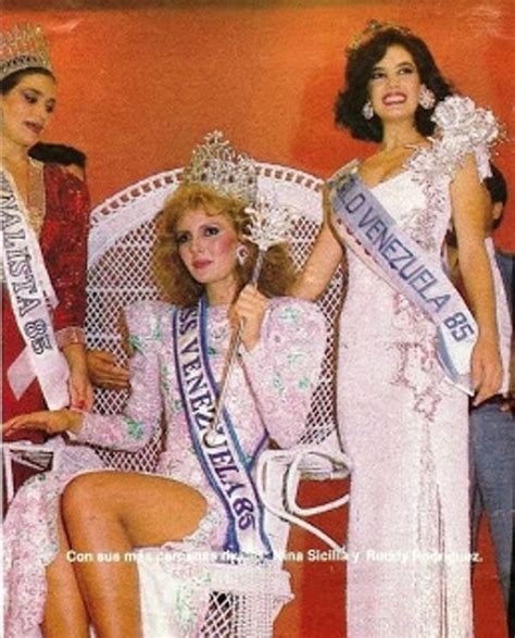 Miss Venezuela 1985 Silvia Martínez Rudy Rodriguez Al Miss Mundo Y