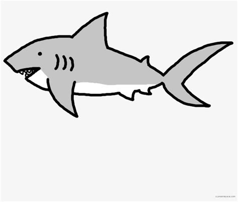 Cute Shark Underwater Cartoon Shark Clipart Vector Illustration Clip