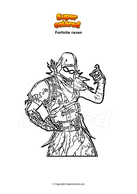 Fortnite Raven Coloring Pages Coloring Pages