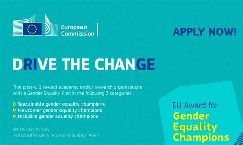 Ευρωπαϊκό Βραβείο για Πρωταθλητές Ισότητας των Φύλων Horizon Europe