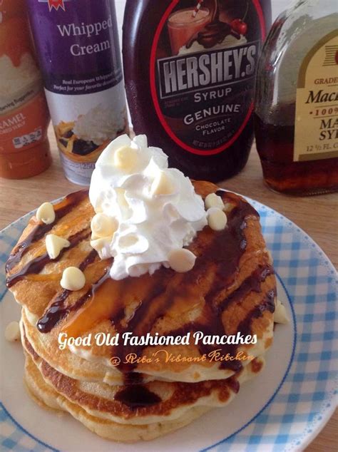 This old fashioned pancakes recipe makes it fun. Good Old Fashioned Pancakes by Rita Choo