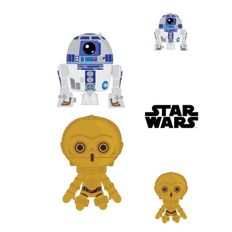 Sheet Of 5 C3po R2d2 Minis Officially Licensed Star Wars Removable
