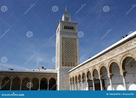 Tunisia Tunis City Medina Ez Zitouna Mosque Editorial Stock Image