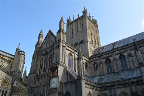 Wells Cathedral The North Transept And Central Tower Gothic Church