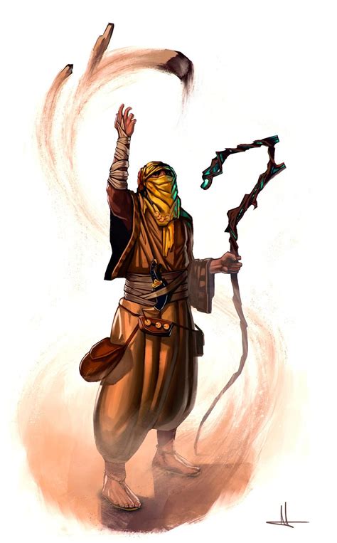 Desert Mage By Jelux09 On Deviantart In 2020 Character Art Fantasy