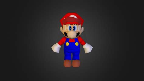 Nintendo 64 Super Mario 64 Mario 3d Model By Food B0d3e64