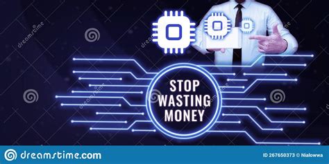 Sign Displaying Stop Wasting Money. Conceptual Photo Advicing Person or