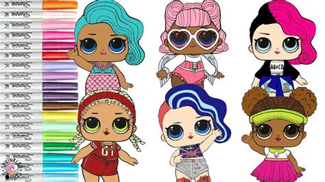 We really love lol surprise! LOL Surprise Dolls Coloring Book Compilation Splash Queen ...