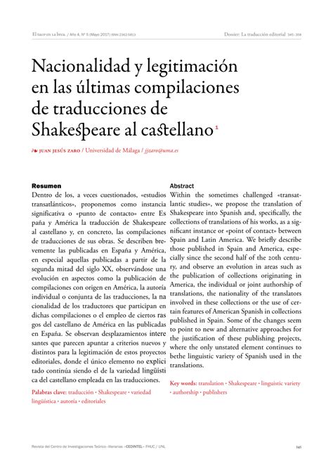 PDF Dossier La traducción editorial Nacionalidad y legitimación en