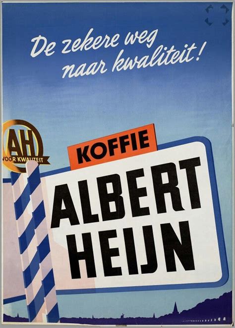 Voor Albert Heijn Koffie 1949 Vintage Advertising Posters Advertising