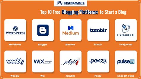 Top 10 Free Blogging Platforms To Start A Blog Launch A Blog Without