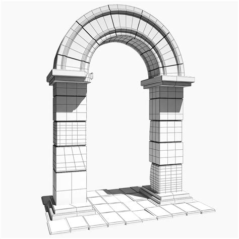 Stone Arch Portal 3d Model 9 Max 3ds Obj Fbx Free3d