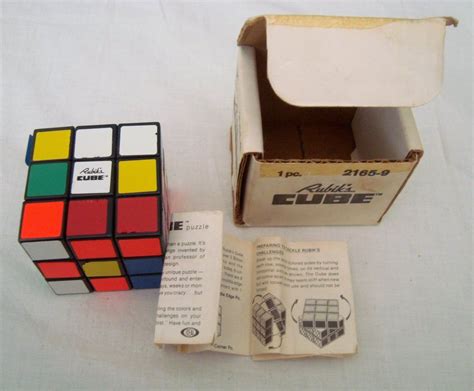 Original 1980 Ideal Rubiks Cube In Box W Instructions 2165 9 Made In