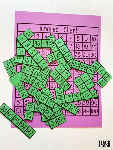 Hundred Chart Puzzle With Printable In 2020 Hundreds Chart Hundreds