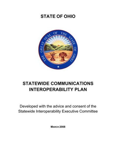 State Of Ohio Statewide Communications Interoperability Plan