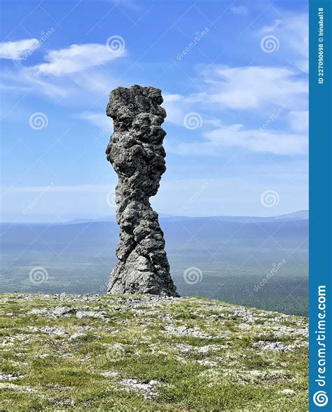 Stone Pillars Of Weathering On The Manpupuner Mountain Plateau In The