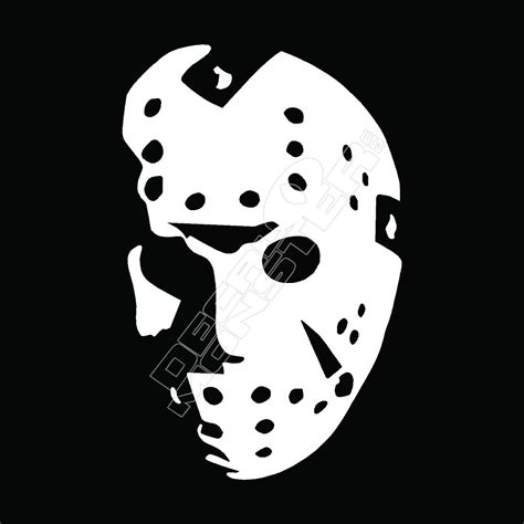 Jason Hockey Mask Horror Decal Sticker