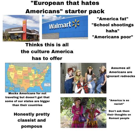 “european That Hates Americans” Starter Pack Ramericabad