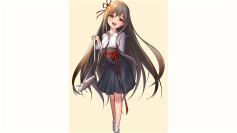 Download 1920x1080 Wallpaper Cute Happy Anime Girl