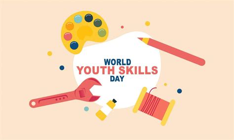 world youth skills day concept illustration 23798408 vector art at vecteezy