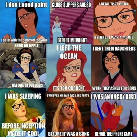 Disney Nerds Funny Disney Memes Hipster Disney Princess Disney Funny