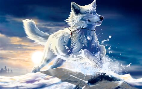Customize and personalise your desktop, mobile phone and tablet with these free wallpapers! Fantasy wolf wallpaper | AllWallpaper.in #5988 | PC | en