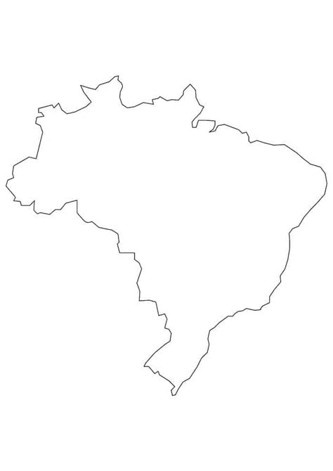 Mapa Do Brasil Para Colorir Blog Ana Giovanna