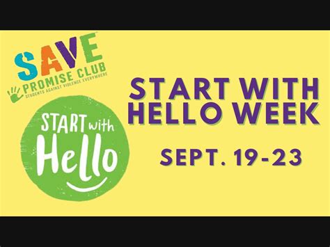 Lts Save Club Urges Students To Start With Hello La Grange Il Patch