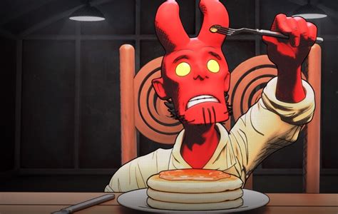 Post Asylum Element X Flips Pancakes For Young Hellboy Adchat Dfw