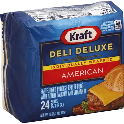 Kraft Deli Deluxe American Cheese Slices Oz Count American