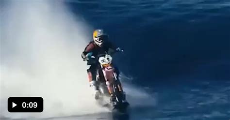 Cruising The Wave On A Bike Guy Is Robbie Maddison It Took Him