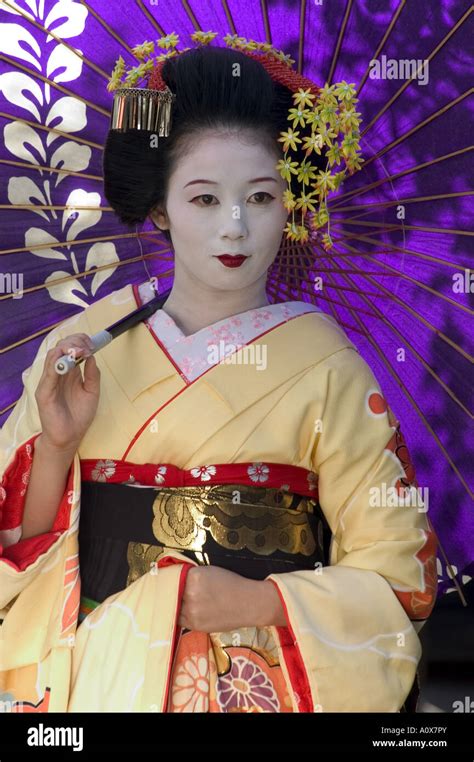 Geisha Maiko In Gion Kyoto City Honshu Japan Asia Stock Photo Alamy