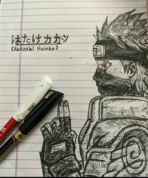 A Rough Sketch Of Kakashi Hatake I Drew This During My Online Classes