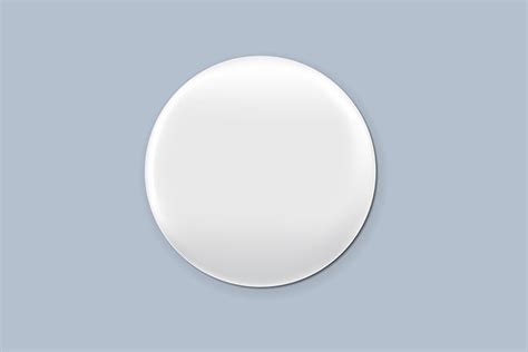 Blank White Badge Vector Realistic Illustration Realistic Mockup By
