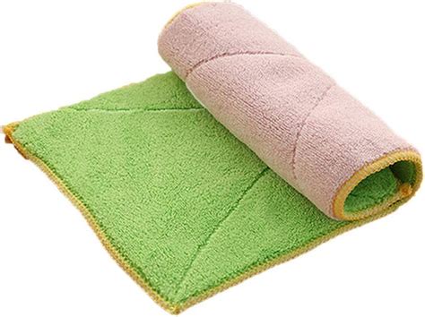 Microfiber Double Sided Absorbent Rag Double Layer Thickening Lint