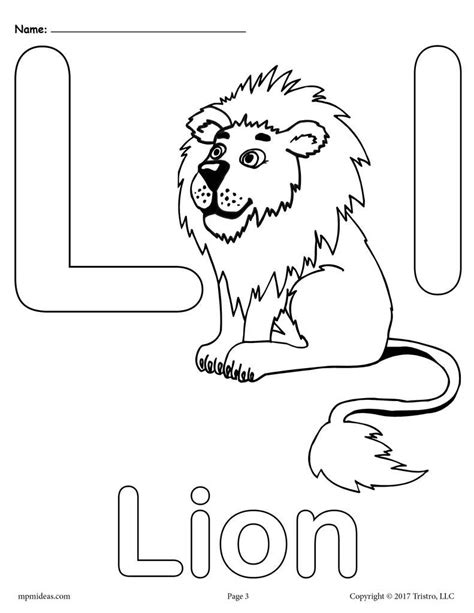 They searched for their first letters, and then helped friends look for theirs. Letter L Alphabet Coloring Pages - 3 Printable Versions ...