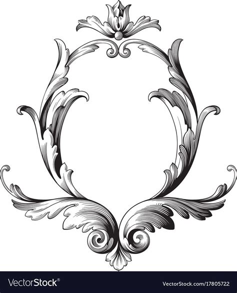 An Ornate Design In Black And White