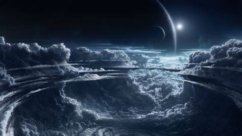 Wallpaper Moon Planets Clouds 4k Space 9215