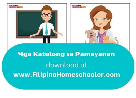 Mga Katulong Sa Pamayanan — The Filipino Homeschooler