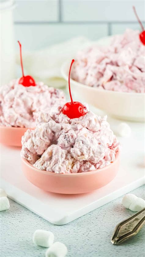 Easy Cherry Fluff Salad Recipe Get On My Plate