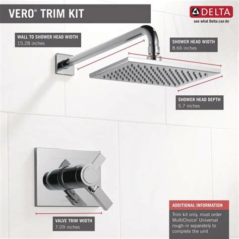 Rated 5 out of 5 by william from delta t17t453 vero tub and shower package the delta t17t453 vero tempassure 17t series dual function thermostatic tub and shower package with touch clean shower head and integrated volume control has far exceeded our expectations. T17T253-SS,RB Delta Vero Volume Control Shower Faucet Trim ...