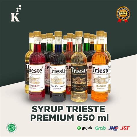 Jual Trieste Syrup Premium 650 Ml Shopee Indonesia