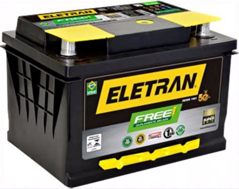 Bateria Carro Eletran 60 Ah Free Com 12 Meses De Garantia R 25000