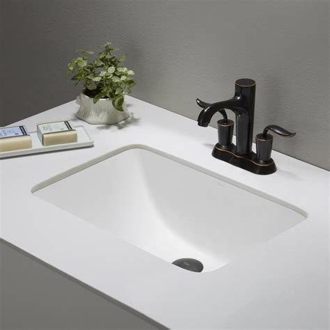 Find the right bathroom on sale to help complete your home improvement project. KRAUS Elavo™ Large Rectangular Ceramic Undermount Bathroom ...
